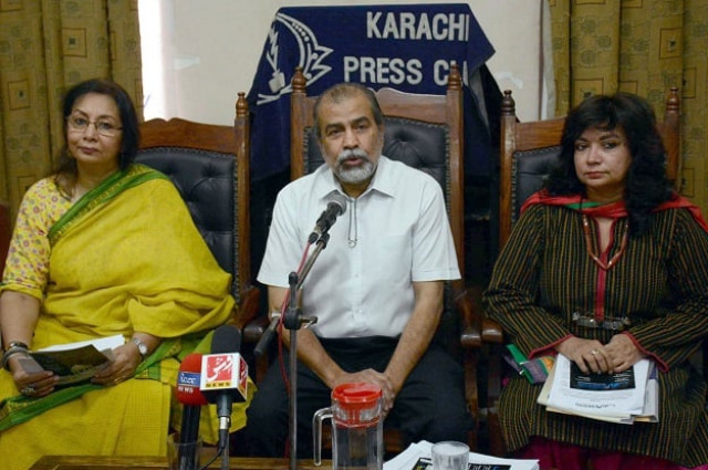 dr kaleemullah lashari organiser of the event addressing a press conference photo express dr kaleemullah lashari organiser of the event addressing a press conference photo express