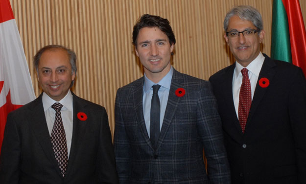 new canadian pm praises aga khan foundation s work