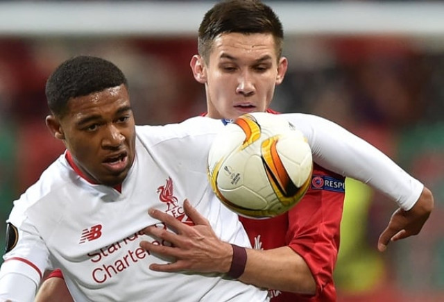 liverpool 039 s jordon ibe l vies for the ball with rubin kazan 039 s midfielder elmir nabiullin during the uefa europa league group b football match on november 5 2015 photo afp liverpool 039 s jordon ibe l vies for the ball with rubin kazan 039 s midfielder elmir nabiullin during the uefa europa league group b football match on november 5 2015 photo afp