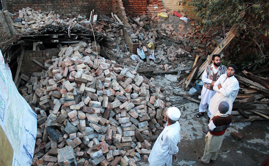 efforts afoot to gauge extent of destruction in bajaur agency photo reuters