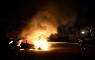 planned refugee centre burned down in sweden