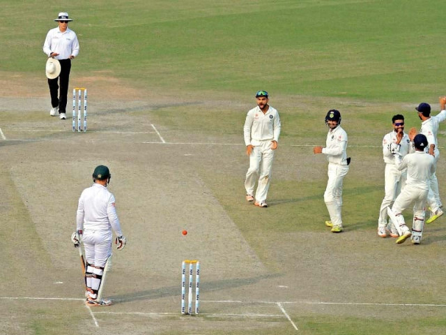 left armer jadeja claimed five wickets in the second innings to finish with eight in the match alongside ashwin photo afp left armer jadeja claimed five wickets in the second innings to finish with eight in the match alongside ashwin photo afp
