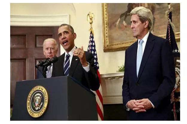 u s president barack obama flanked by vice president joe biden l and secretary of state john kerry r speaks about the keystone xl oil pipeline from the white house in washington november 6 2015 photo reuters u s president barack obama flanked by vice president joe biden l and secretary of state john kerry r speaks about the keystone xl oil pipeline from the white house in washington november 6 2015 photo reuters