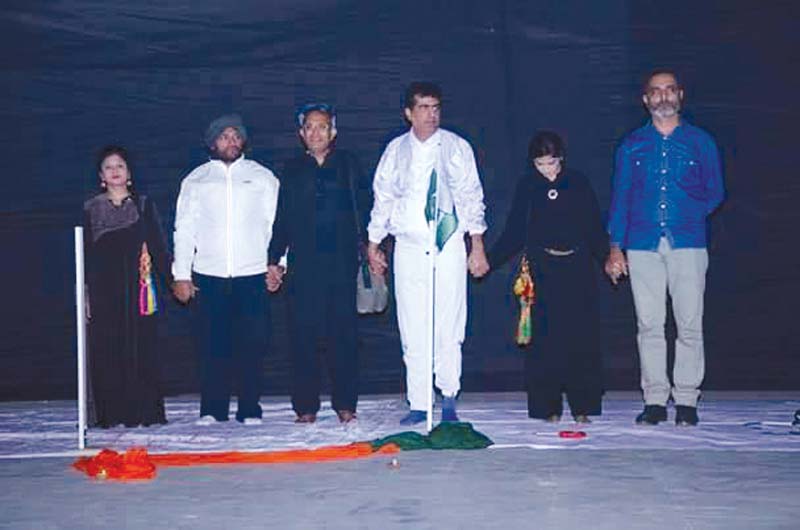 the team performed a play that epitomised sentiments of people on both sides of the border photo publicity