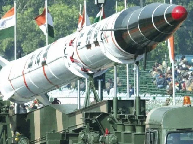 agni ii intermediate range missile is paraded on india s annual republic day in january photo afp file agni ii intermediate range missile is paraded on india s annual republic day in january photo afp file