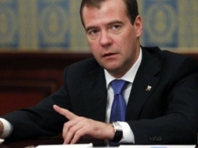 russian prime minister dmitry medvedev photo afp