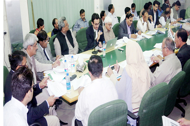 adviser to cm on health khawaja salman rafique chairing a meeting of health edos photo nni