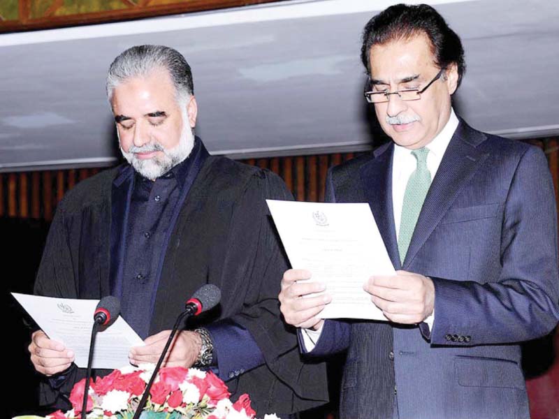 sardar ayaz sadiq takes oath as the speaker of national assembly photo ppi