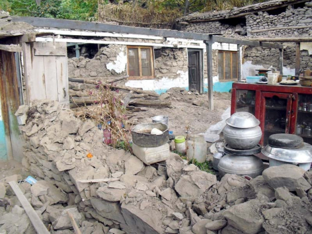 a damaged house in charun owir village of chitral district photo muhkamuddin a damaged house in charun owir village of chitral district photo muhkamuddin