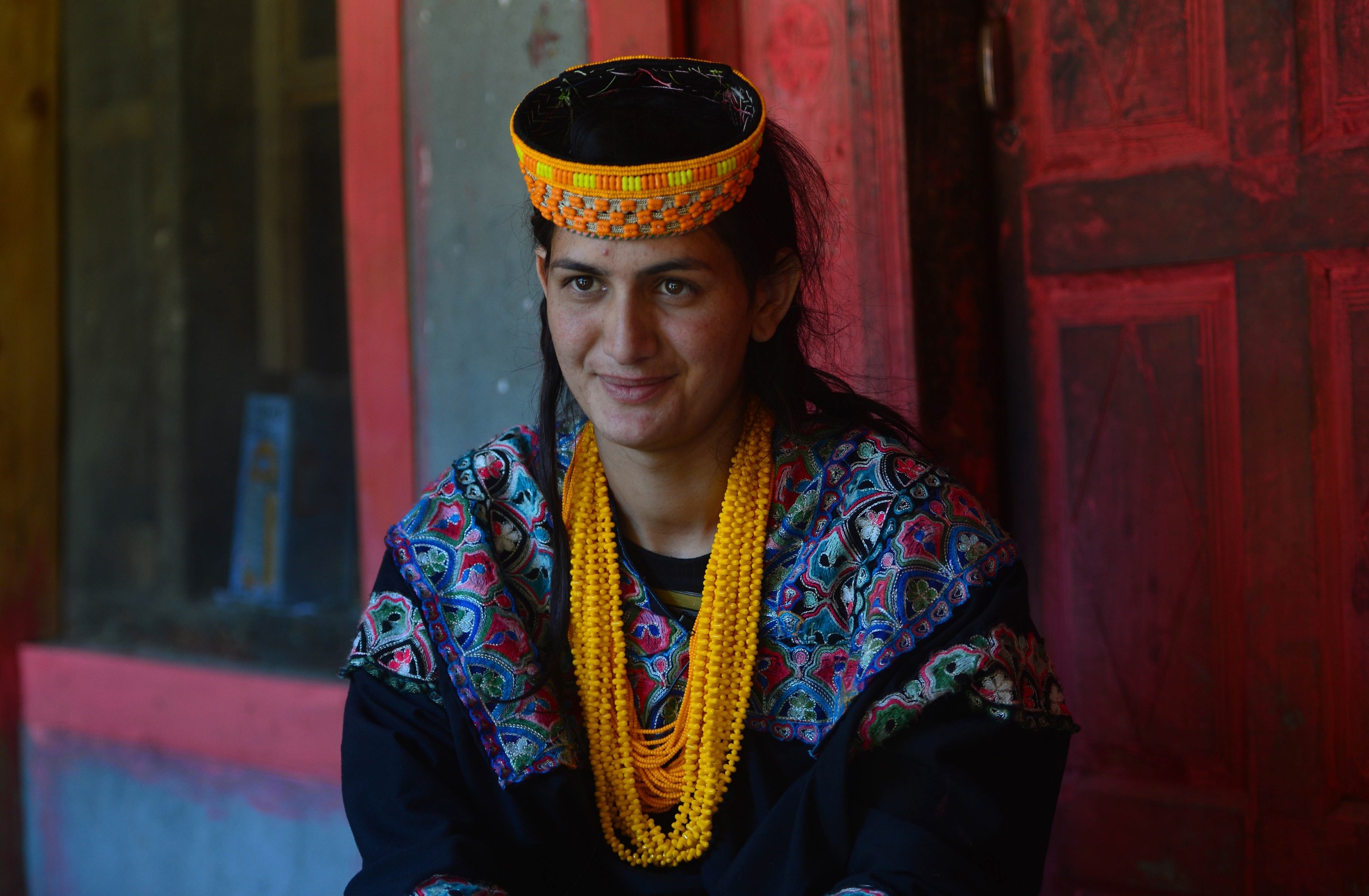 in this photograph taken on october 30 2015 kalash girl shira bibi 20 looks on during an interview with afp at her house in the brun village in bumburate valley photo afp