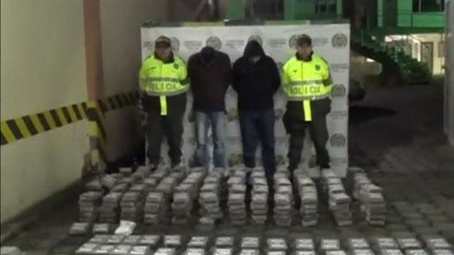 police display seized drugs and two arrested suspects in pasto colombia on november 8 2015 in this still image taken from video photo reuters police display seized drugs and two arrested suspects in pasto colombia on november 8 2015 in this still image taken from video photo reuters