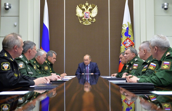 putin c chairs a meeting on the national defense sector in sochi on november 10 2015 photo afp