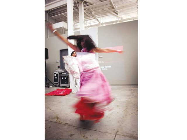 artist monica jahan bose during her performance photo sahar irshad artist monica jahan bose during her performance photo sahar irshad