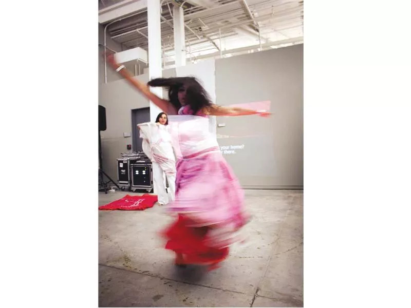 artist monica jahan bose during her performance photo sahar irshad artist monica jahan bose during her performance photo sahar irshad