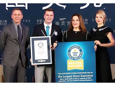 spectre sets record for largest stunt explosion spectre sets record for largest stunt explosion