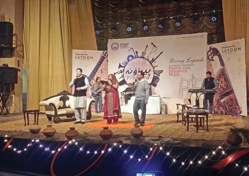 singers and musicians participate at pashto music festival on tuesday photo express