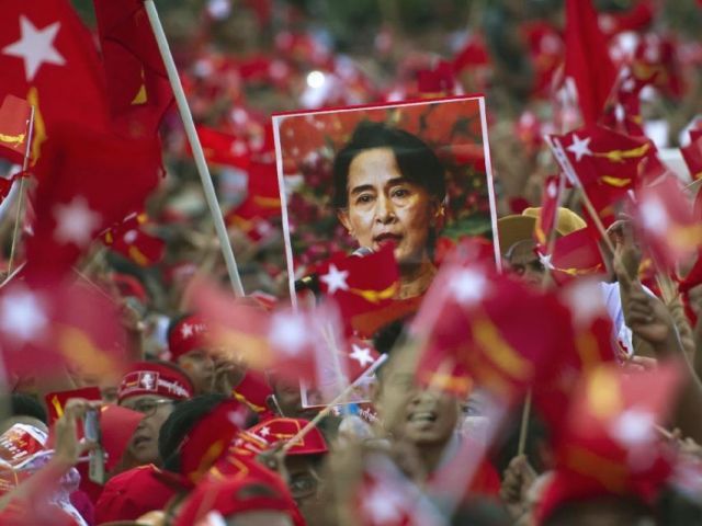 government now beckons for suu kyi 039 s party in a seismic change of the political landscape photo afp