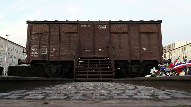 train boxcar at the holocaust memorial center in drancy france photo afp train boxcar at the holocaust memorial center in drancy france photo afp
