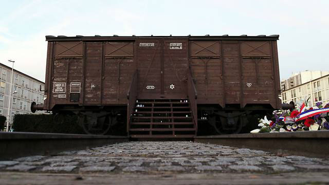 train boxcar at the holocaust memorial center in drancy france photo afp