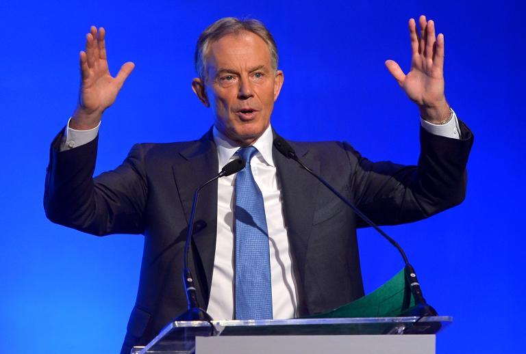 blair who was an envoy for the middle east peace making quartet said he was now acting as a private citizen to push for a negotiated settlement photo afp file