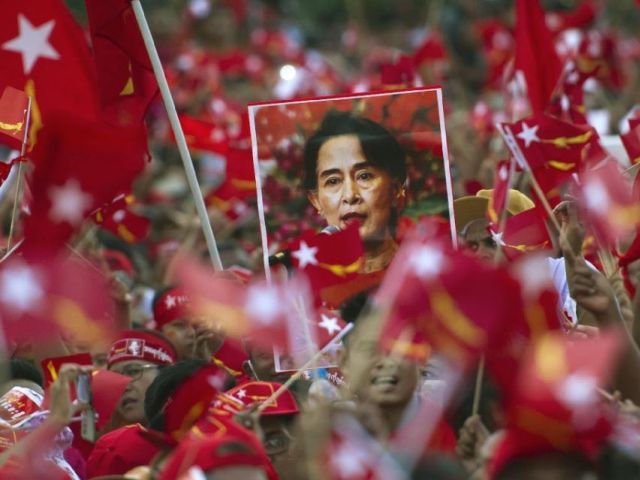 aung san suu kyi s nld party comfortably won more seats than were needed for an absolute majority photo afp