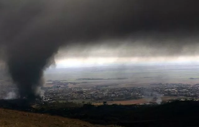 heavy smoke covers the northern iraqi town of sinjar mosul province during an operation by iraqi kurdish forces backed by us led strikes on november 12 2015 to retake the town from the islamic state group and cut a key supply line to syria photo afp heavy smoke covers the northern iraqi town of sinjar mosul province during an operation by iraqi kurdish forces backed by us led strikes on november 12 2015 to retake the town from the islamic state group and cut a key supply line to syria photo afp