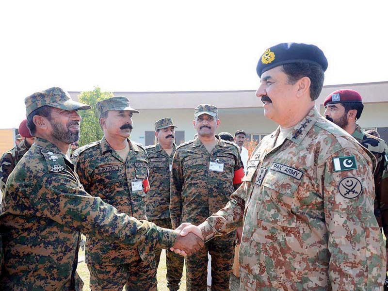 gen raheel sharif shakes hands with staff at centre of excellence for nuclear security in chakri photo app