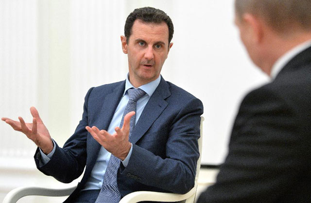 the west insists syrian president bashar al assad pictured must go while russia and iran support the regime photo afp