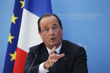 french president francois hollande speaks to the media during a news conference at the g20 summit photo reuters