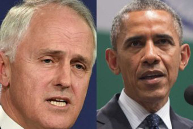 australian pm malcolm turnbull and us president obama