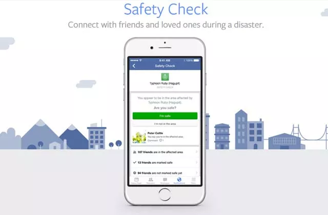 a screenshot of facebook 039 s safety check app a screenshot of facebook 039 s safety check app
