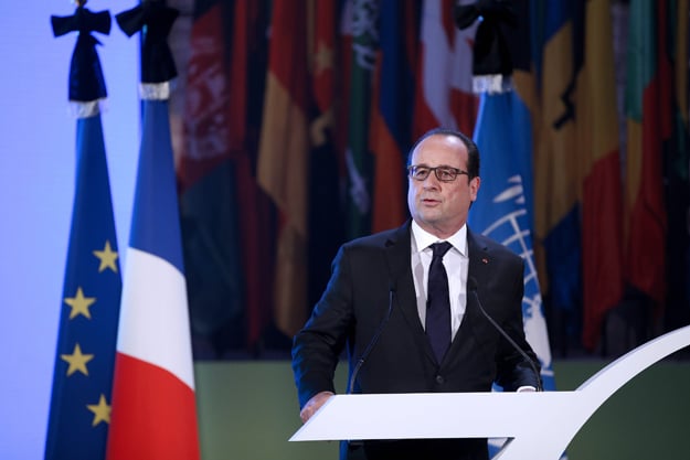 french president francois hollande delivers a speech for the 70th general conference of the united nations educational scientific and cultural organization unesco at the unesco headquarters in paris on november 17 2015 photo afp