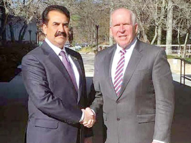 gen raheel shakes hands with cia director john brennan photo app gen raheel shakes hands with cia director john brennan photo app