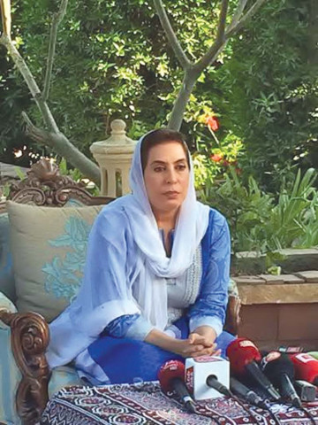 dr fehmida mirza addresses the media at her badin house photo express dr fehmida mirza addresses the media at her badin house photo express
