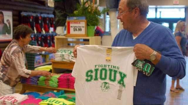 the previous nickname 039 fighting sioux 039 was banned in 2012 because it was deemed racially offensive photo ctvnews the previous nickname 039 fighting sioux 039 was banned in 2012 because it was deemed racially offensive photo ctvnews