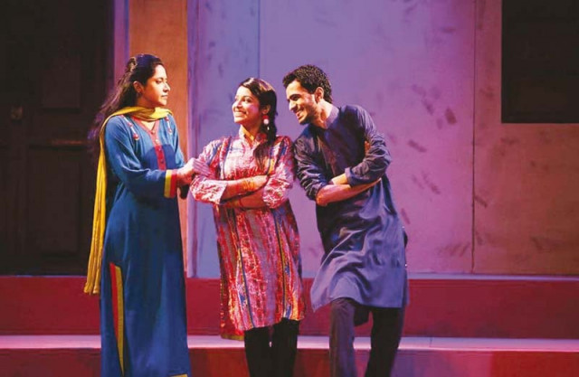 lighting was used smartly to show the transition between the multiple narratives within the play photo publicity