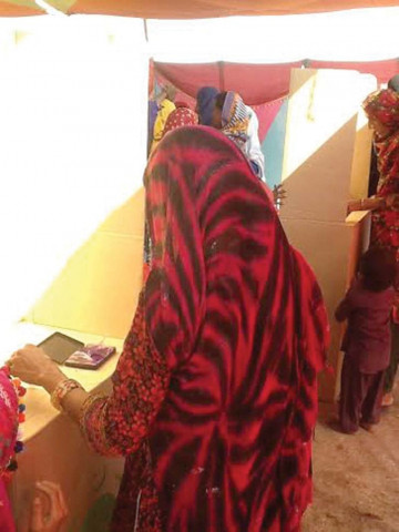 badin saw a large number of women showing up to cast their votes for local representatives photo express badin saw a large number of women showing up to cast their votes for local representatives photo express
