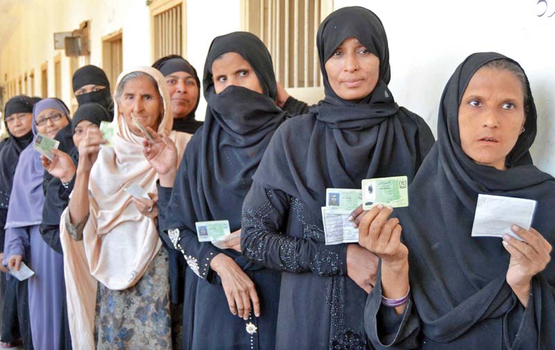 a large number of both men and women turned up to vote in the second phase of the lg elections in 14 districts of lower sindh on thursday the turnout was significantly higher in the rural areas as compared to the urban centres photos shahid ali express amp inp