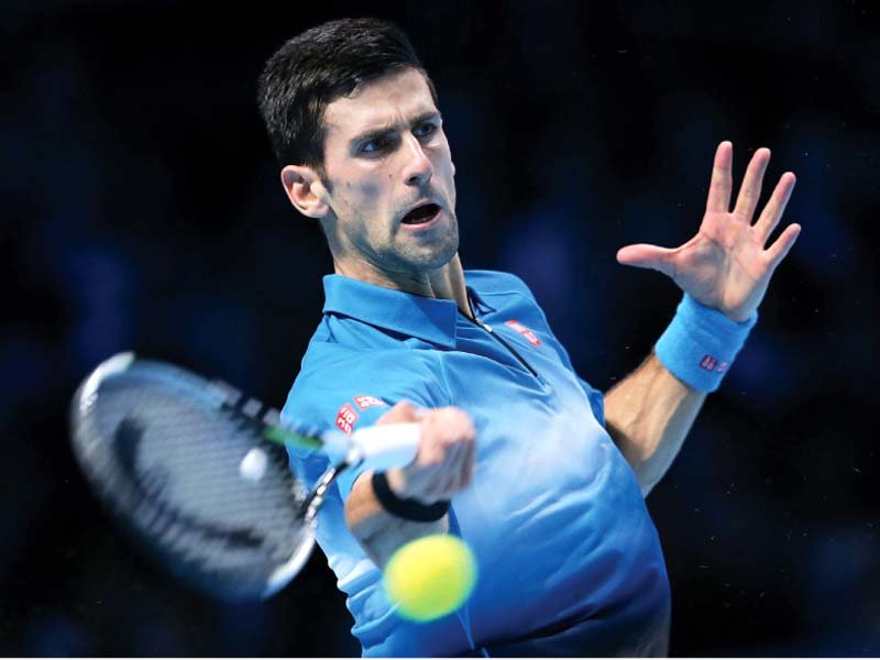 with djokovic s survival in the tournament on the line the serb won for the 20th time against berdych who has only ever defeated the world number one in two meetings photo afp