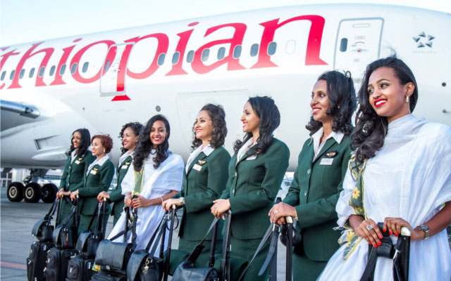 ethiopian airlines makes history with all female flight crew