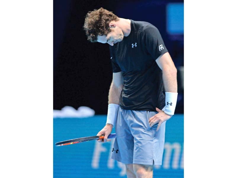 murray s 7 6 7 4 6 4 defeat at the world tour finals came at the hands of stan wawrinka photo afp