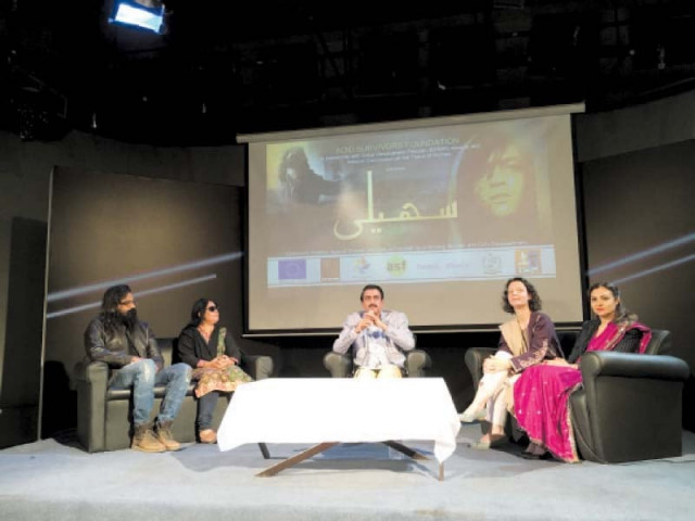 a panel discussion following the launch of the music video saheli at lok virsa in islamabad photo hafsah sarfaraz express a panel discussion following the launch of the music video saheli at lok virsa in islamabad photo hafsah sarfaraz express