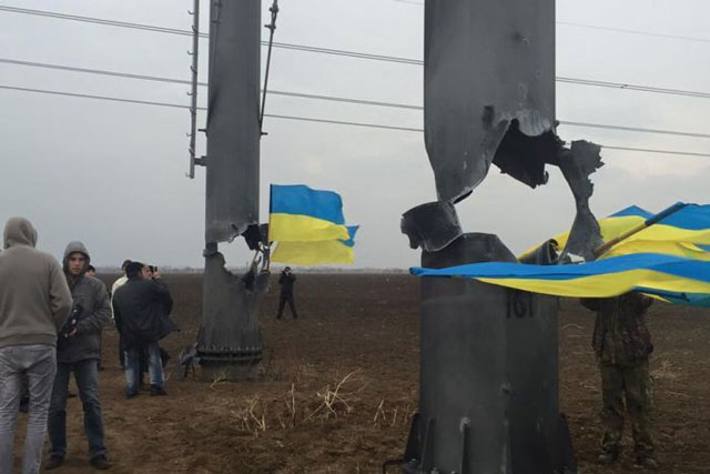 russia 039 s energy ministry said in a statement that two power lines bringing power from ukraine to crimea had been affected as a result of which 1 896 000 people had been left without power photo facebook