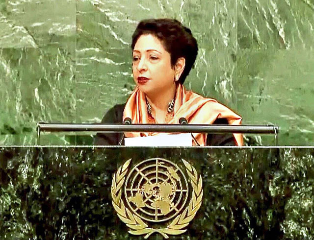 dr maleeha lodhi pakistan 039 s permanent representative to the united nations speaks at the un general assembly on november 21 2015 photo app