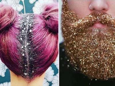 glitter roots and flashy beards are the new trend in town glitter roots and flashy beards are the new trend in town
