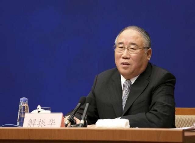 china 039 s climate change special representative xie zhenhua speaks at a news conference in beijing china november 19 2015 photo reuters