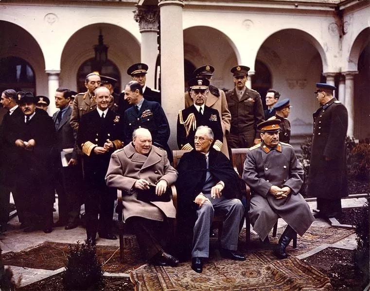 churchill stalin and roosevelt at yalta conference 1945 photo creative commons churchill stalin and roosevelt at yalta conference 1945 photo creative commons