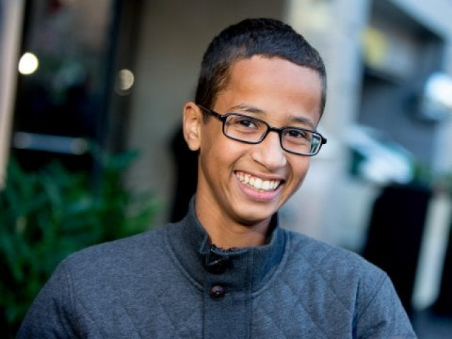 ahmed mohamed the 14 year old who was arrested at macarthur high school in irving texas for allegedly bringing a hoax bomb to school speaks during an interview with the associated press monday oct 19 2015 in washington photo ap ahmed mohamed the 14 year old who was arrested at macarthur high school in irving texas for allegedly bringing a hoax bomb to school speaks during an interview with the associated press monday oct 19 2015 in washington photo ap
