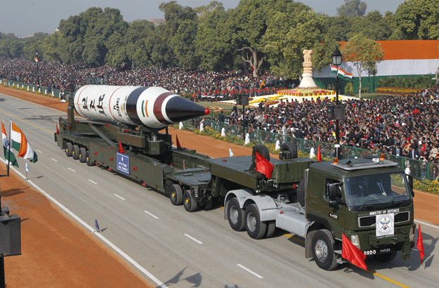 a surface to surface agni v missile displayed during the republic day parade in new delhi india on january 26 2013 photo reuters