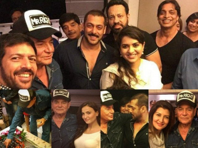 shoaib akhtar spotted at salman khan s party shoaib akhtar spotted at salman khan s party